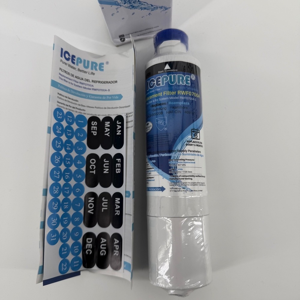 ICEPURE RWF0700A Refrigerator Water Filter Replace Samsung Kenmore DA29-00020B